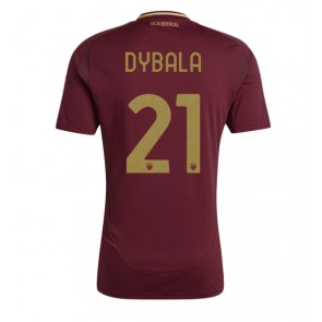 AS Roma Paulo Dybala #21 Replika Hjemmebanetrøje 2024-25 Kortærmet